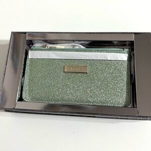 NIB Kate Spade‎ Mint Glitter Wristlet